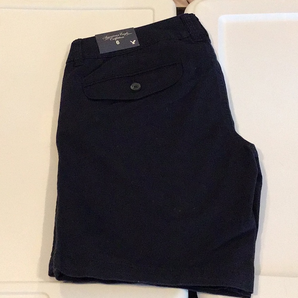 NWT AEO American Eagle Twill Bermuda Shorts 6